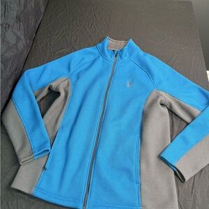 Spyder Blue and Gray zip up Jacket